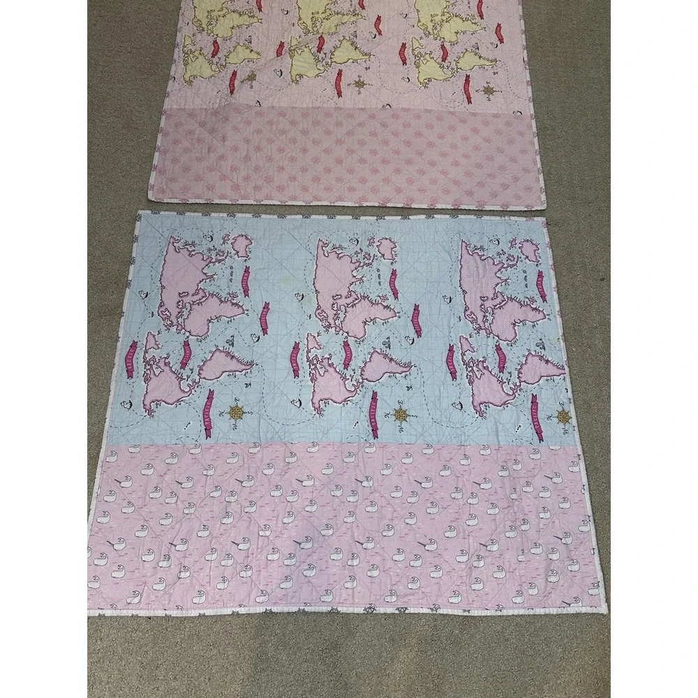 Vintage‎ Mini Quilt Blankets Lot Of 2